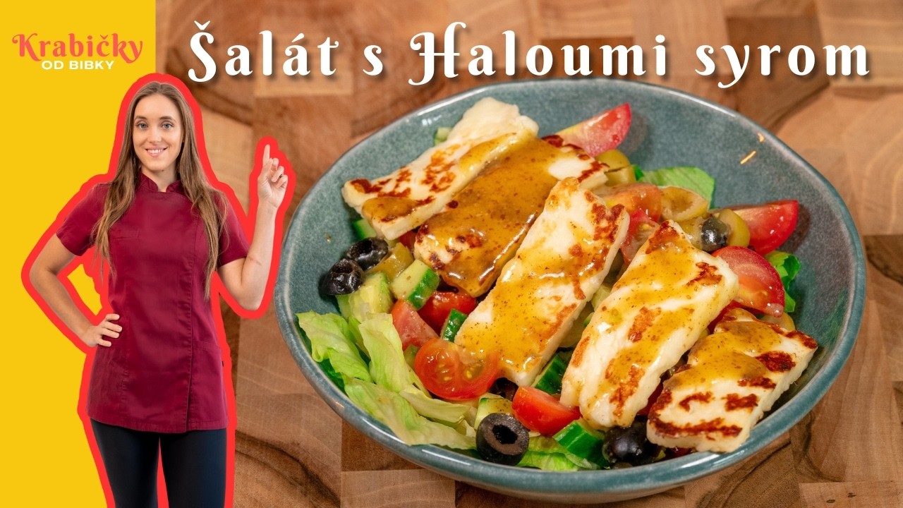 Krabičky od Bibky — šalát s halloumi syrom